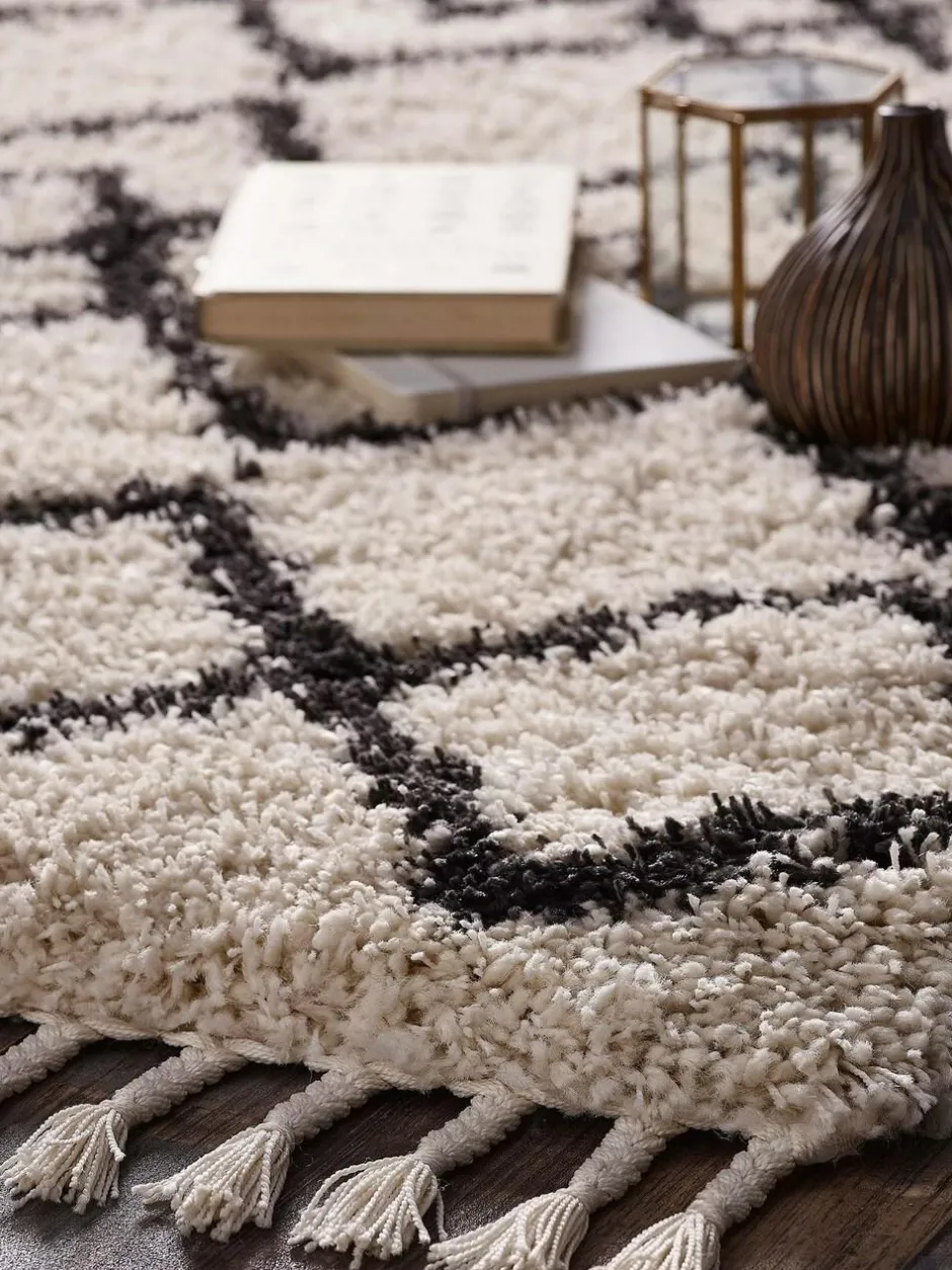 Origin Rugs Morocco Shaggy Rug Cream Discount