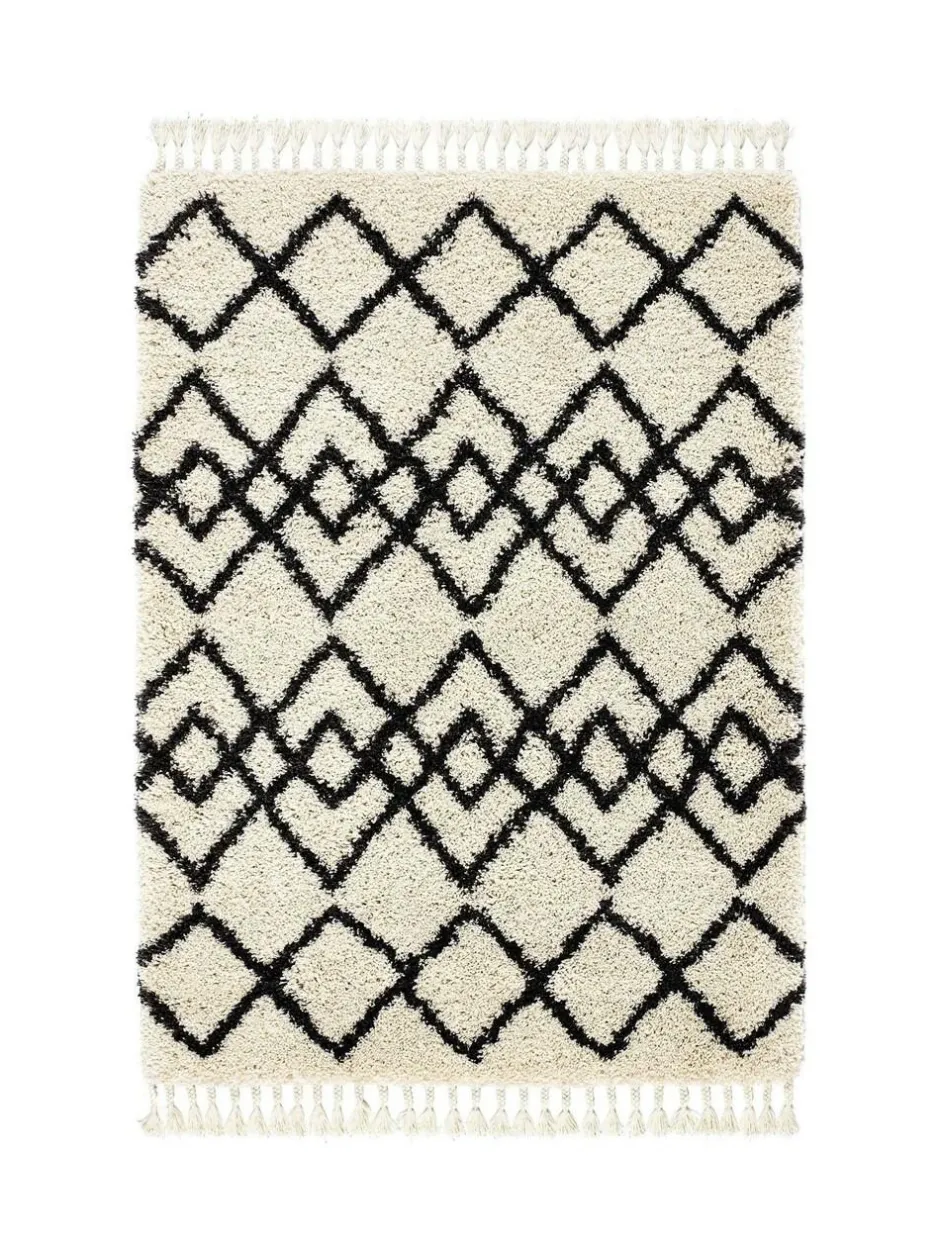 Origin Rugs Morocco Shaggy Rug Cream Discount