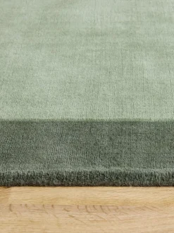 Origin Rugs Borders Wool Runner Green Outlet