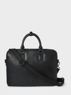 Osprey London The Compass Leather Laptop Bag Black Sale