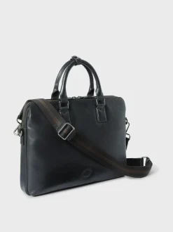 Osprey London The Compass Leather Laptop Bag Black Sale