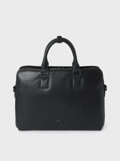Osprey London The Compass Leather Laptop Bag Black Sale