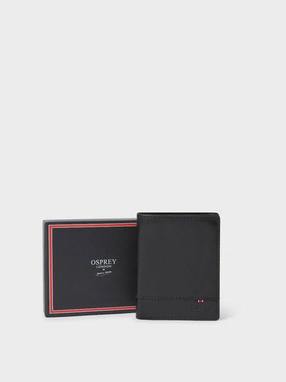 Osprey London The London Leather Wallet with Coin Pocket Black