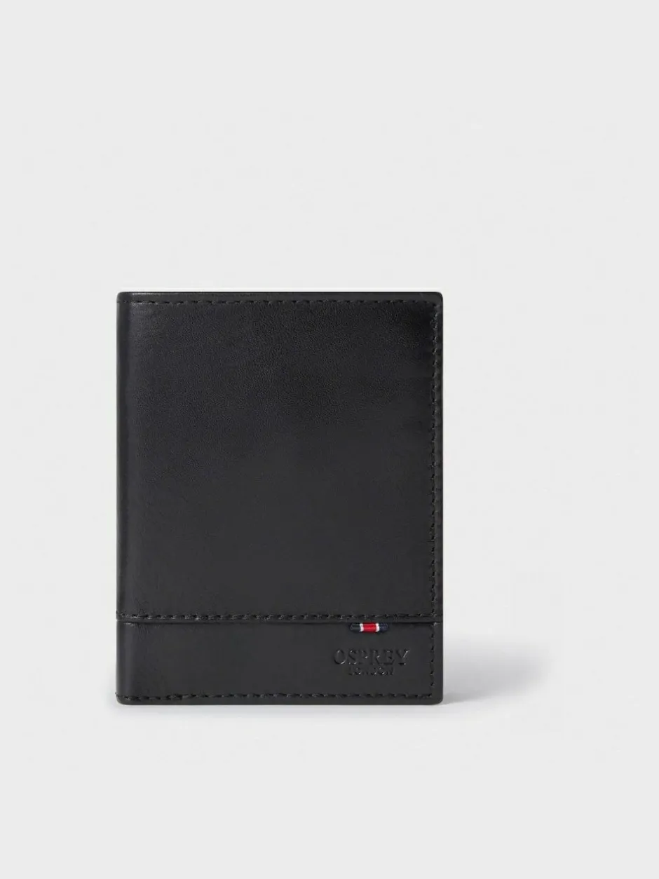 Osprey London The London Leather Wallet with Coin Pocket Black