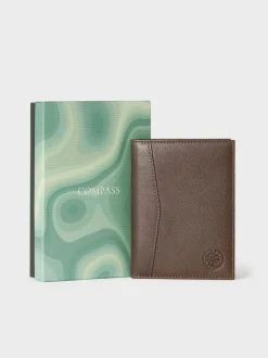 Osprey London The Compass Leather Passport Holder Brown Outlet