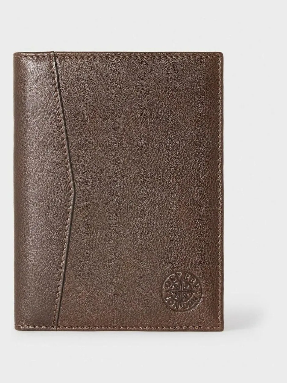 Osprey London The Compass Leather Passport Holder Brown Outlet