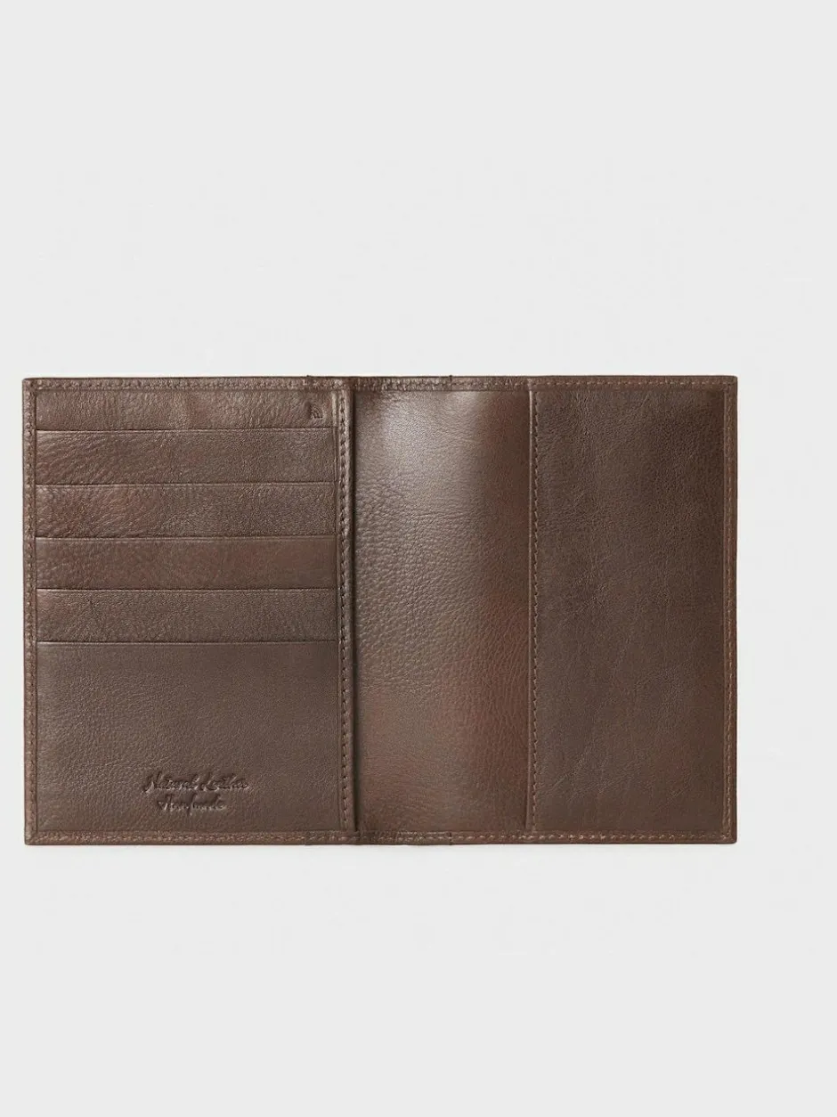 Osprey London The Compass Leather Passport Holder Brown Outlet