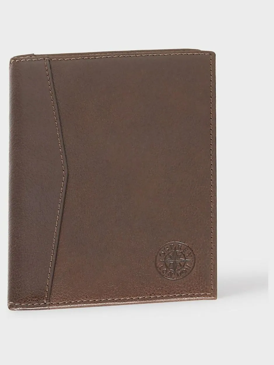 Osprey London The Compass Leather Passport Holder Brown Outlet