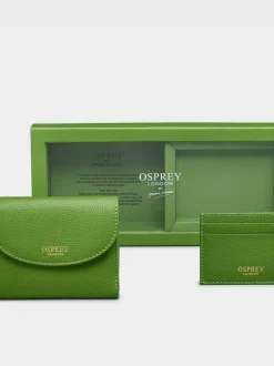 Osprey London Green The Tilly Leather Purse Gift Set Clearance
