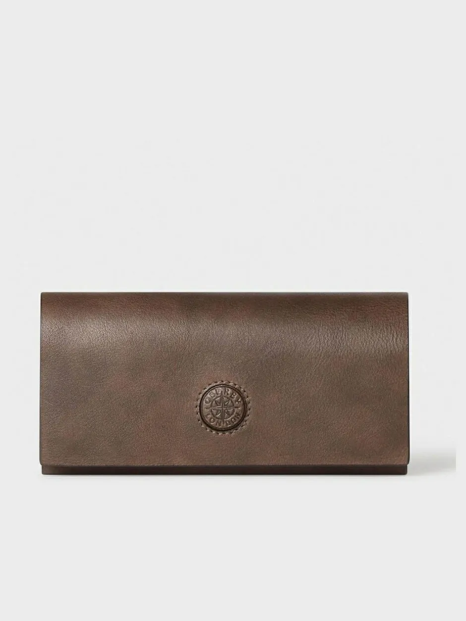 Osprey London Tan The Compass Leather Glasses Case Best