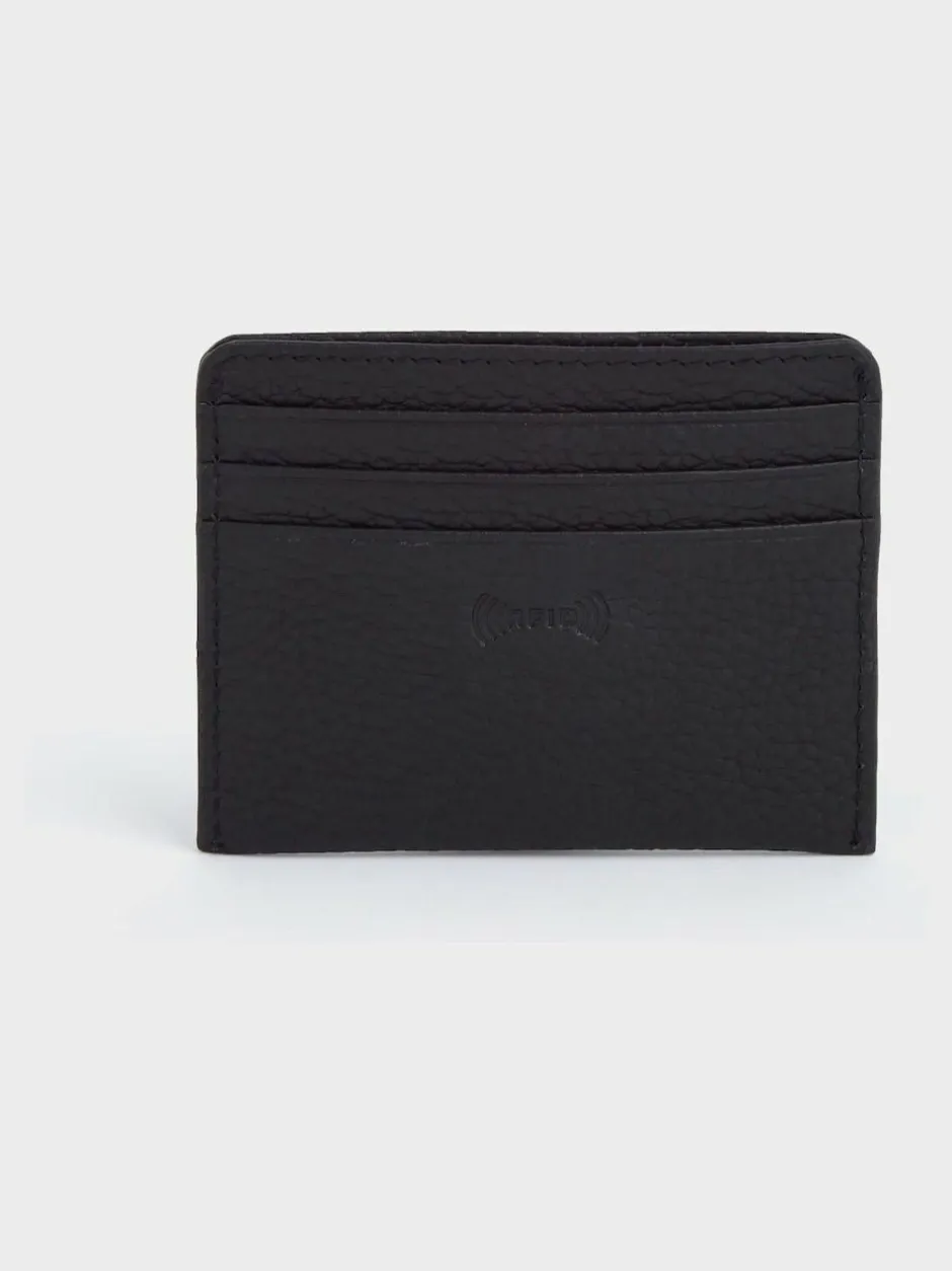 Osprey London The Forest Leather Black Card Holder