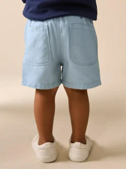 Next Pale Blue Pull On Shorts (3mths-7yrs) Sale