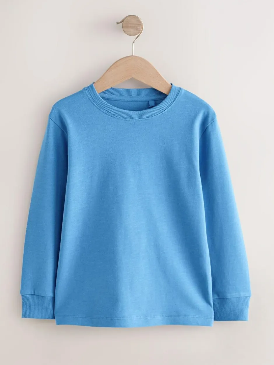 Next Pale Blue Regular Fit Long Sleeve Cosy T-Shirt (3-16yrs) Online