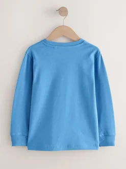 Next Pale Blue Regular Fit Long Sleeve Cosy T-Shirt (3-16yrs) Online