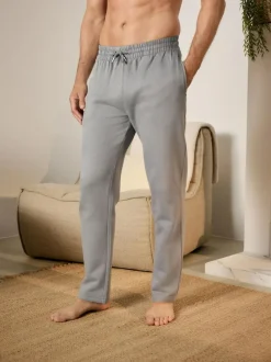 Next Pale Grey Brushback Heavyweight Open Joggers Online