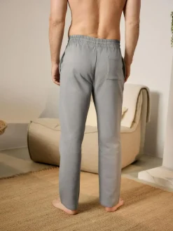 Next Pale Grey Brushback Heavyweight Open Joggers Online