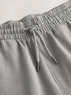 Next Pale Grey Brushback Heavyweight Open Joggers Online