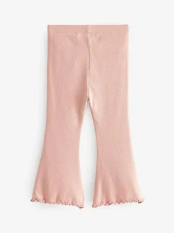 Next Pale Pink Rib Flare Leggings (3mths-7yrs) Best
