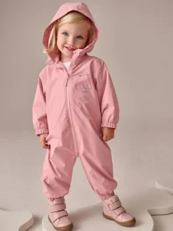 Next Pale Pink Waterproof Printed Puddlesuit (3mths-7yrs) Hot