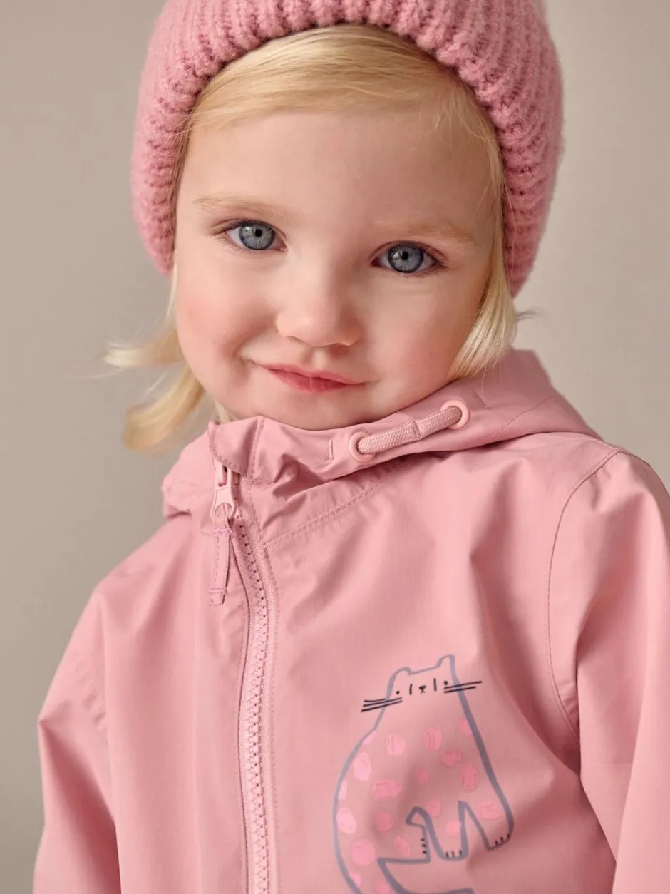 Next Pale Pink Waterproof Printed Puddlesuit (3mths-7yrs) Hot