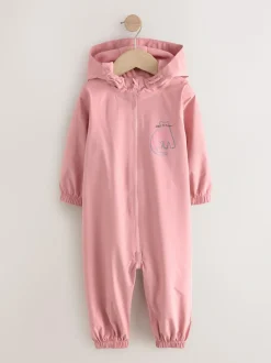 Next Pale Pink Waterproof Printed Puddlesuit (3mths-7yrs) Hot