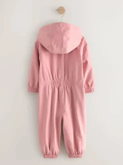 Next Pale Pink Waterproof Printed Puddlesuit (3mths-7yrs) Hot