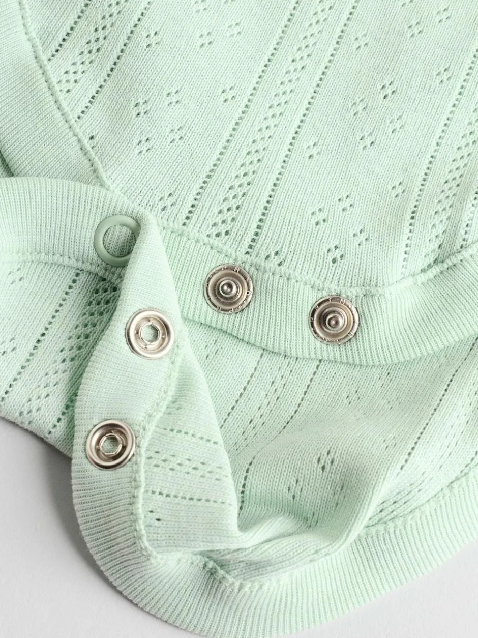 Next Pastel 5 Pack Vest Pointelle Baby Bodysuits Sale