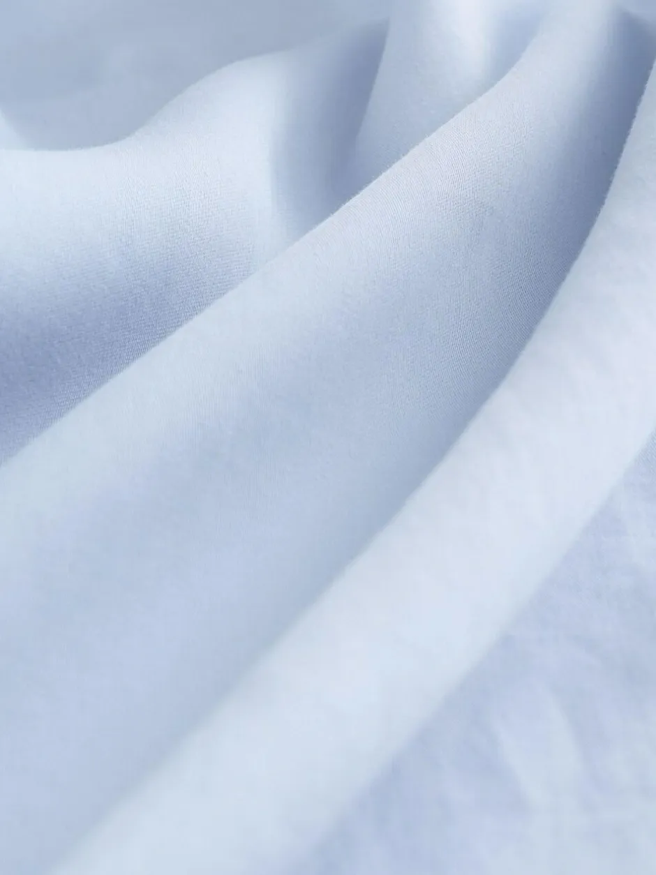 Next Soft Revere Collar Long Sleeve Shirt Pastel Blue