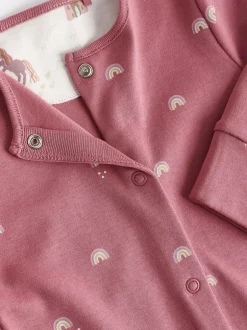 Next Pastel Character 5 Pack Baby Sleepsuits (0-2yrs) Discount