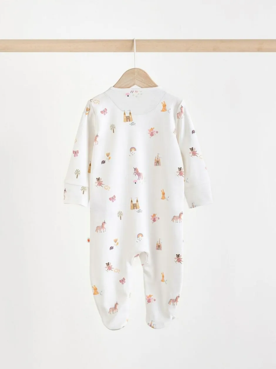 Next Pastel Character 5 Pack Baby Sleepsuits (0-2yrs) Discount
