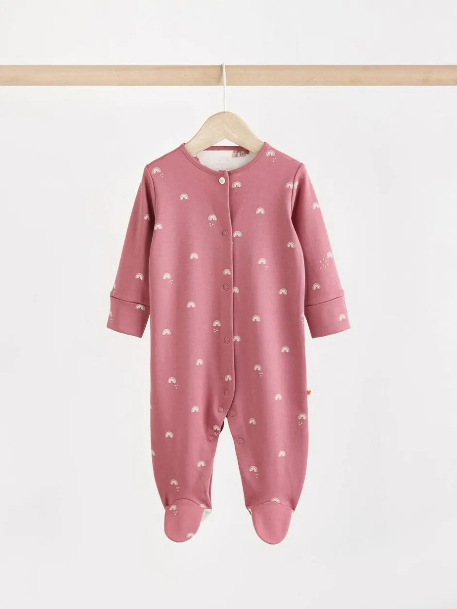 Next Pastel Character 5 Pack Baby Sleepsuits (0-2yrs) Discount