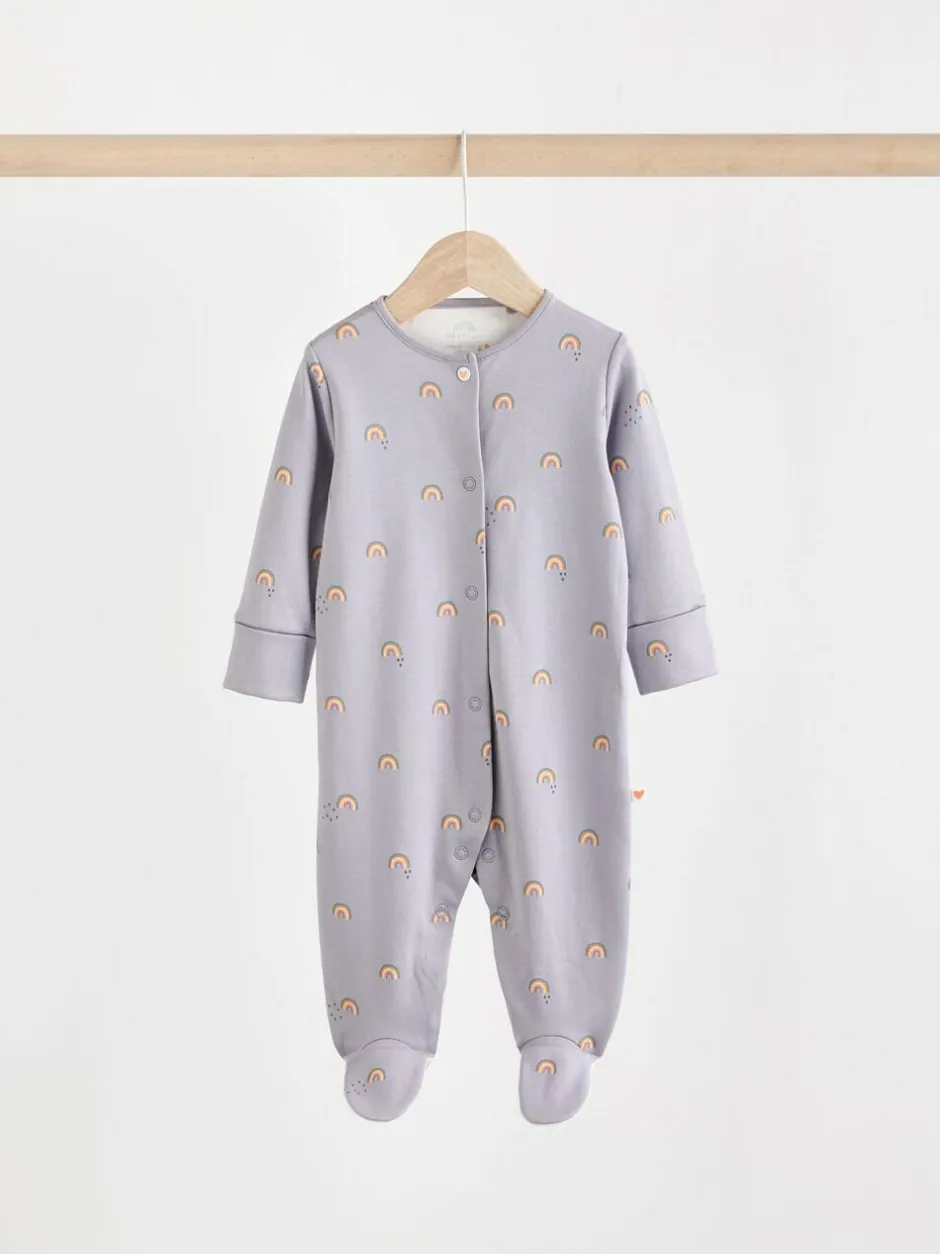 Next Pastel Character 5 Pack Baby Sleepsuits (0-2yrs) Discount