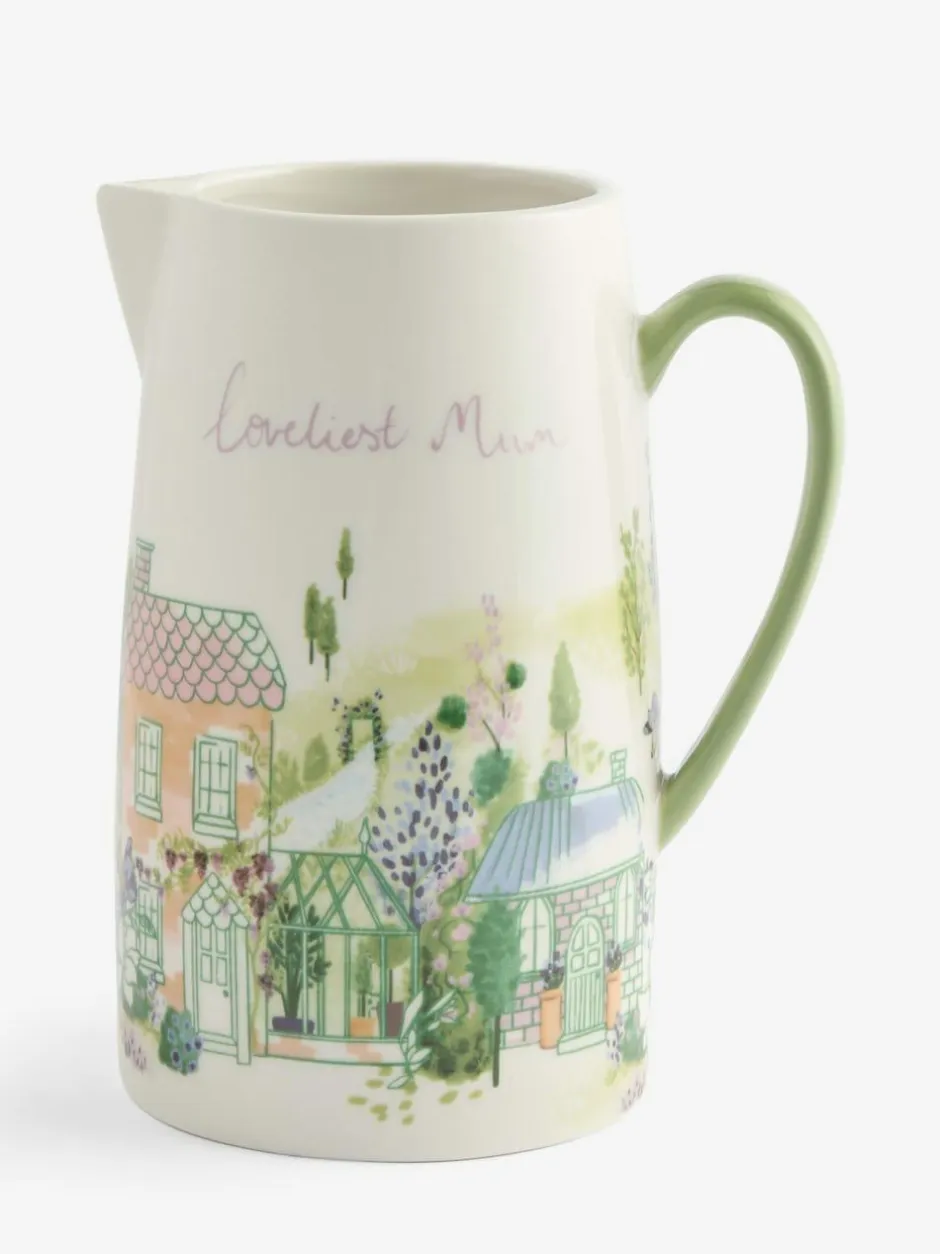 Next Jug Vase Pastel House Scene Loveliest Mum Outlet