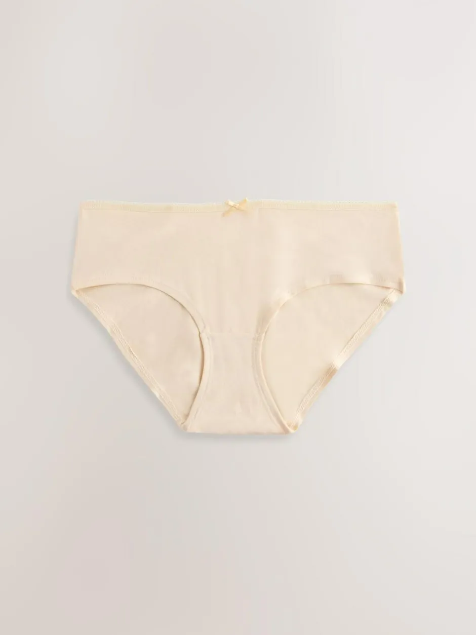 Next Pastel Rose Nude Boyshort Cotton Rich Knickers 5 Pack Outlet