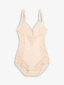 Next Firm Tummy Control Wear Your Own Bra Shaping Body Pastel Rose Nude
