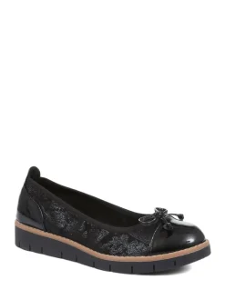Pavers Ballet Pumps Black Discount