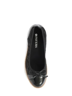 Pavers Ballet Pumps Black Discount