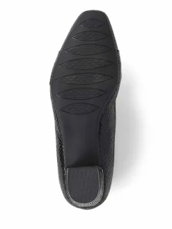 Pavers Heeled Court Shoes Black New
