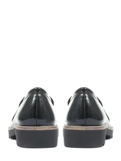 Pavers Black Patent Ladies Loafers Online