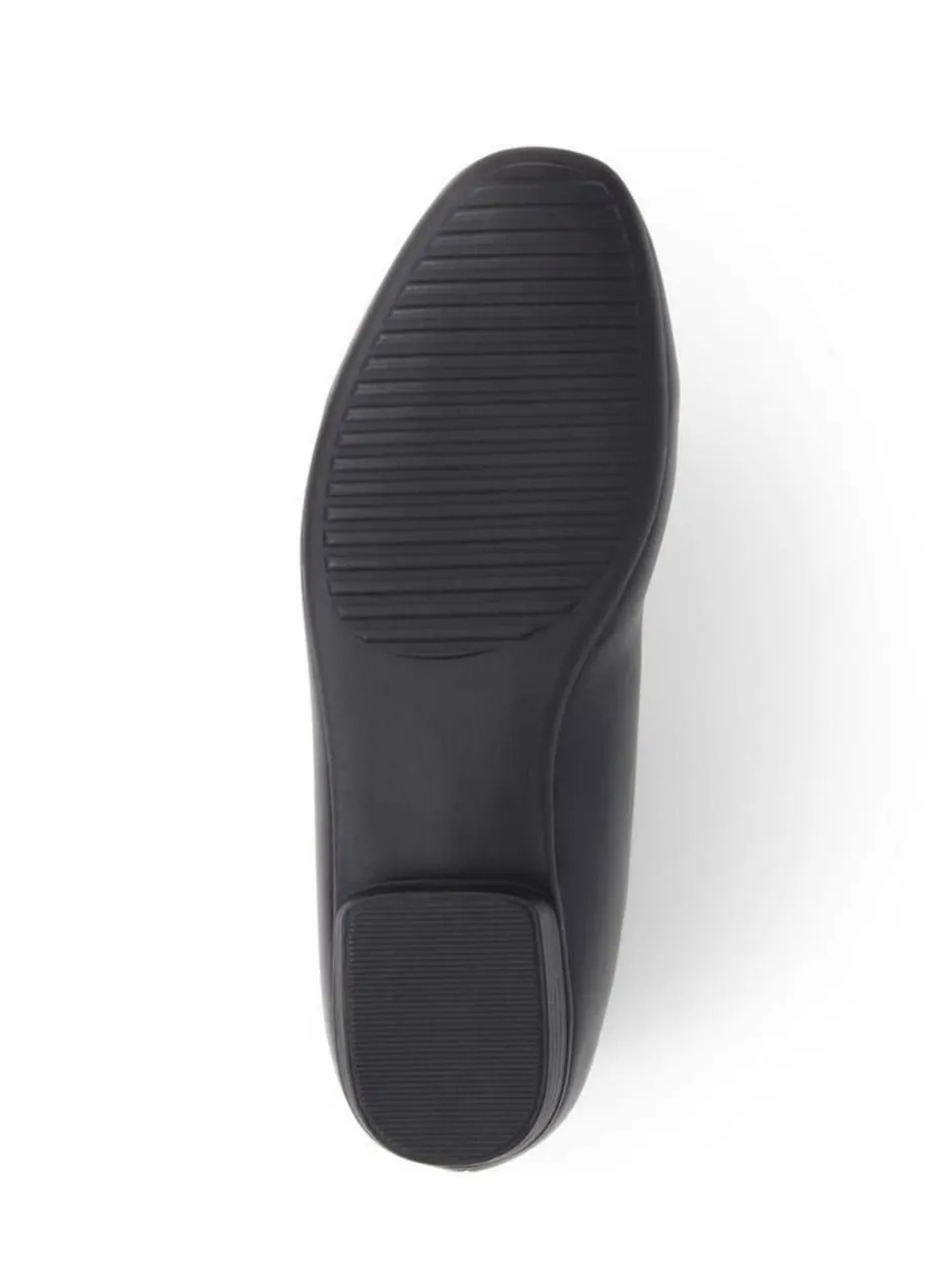 Pavers Black Pointed Toe Ballet Black Flats Hot