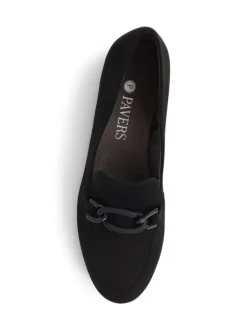 Pavers Smart Slip On Loafers Black Hot