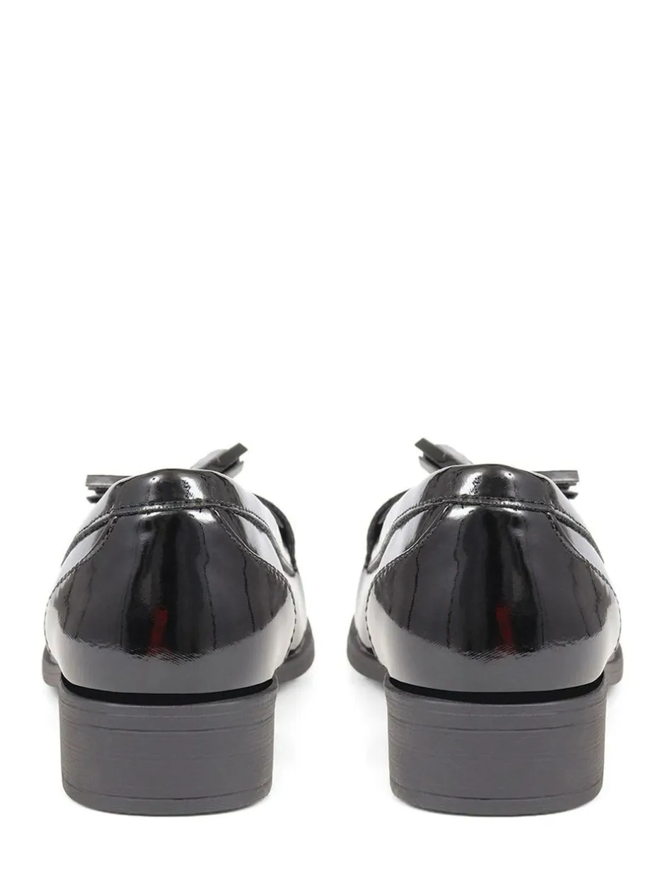 Pavers Black Smart Patent Loafers