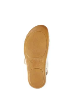Pavers Ladies Touch Fasten Sandals Cream Sale
