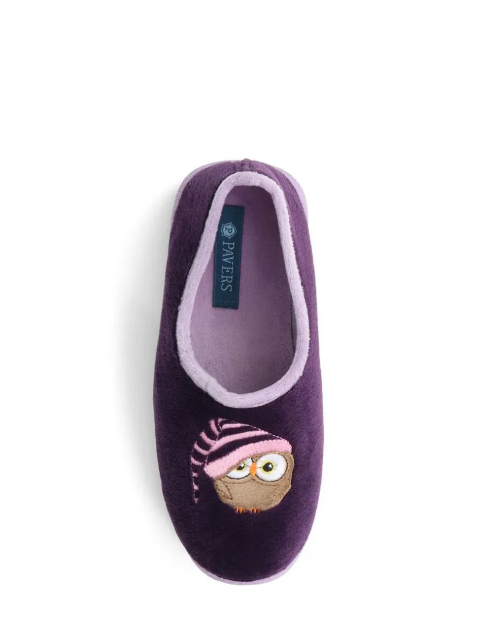 Pavers Purple Ladies Slippers New
