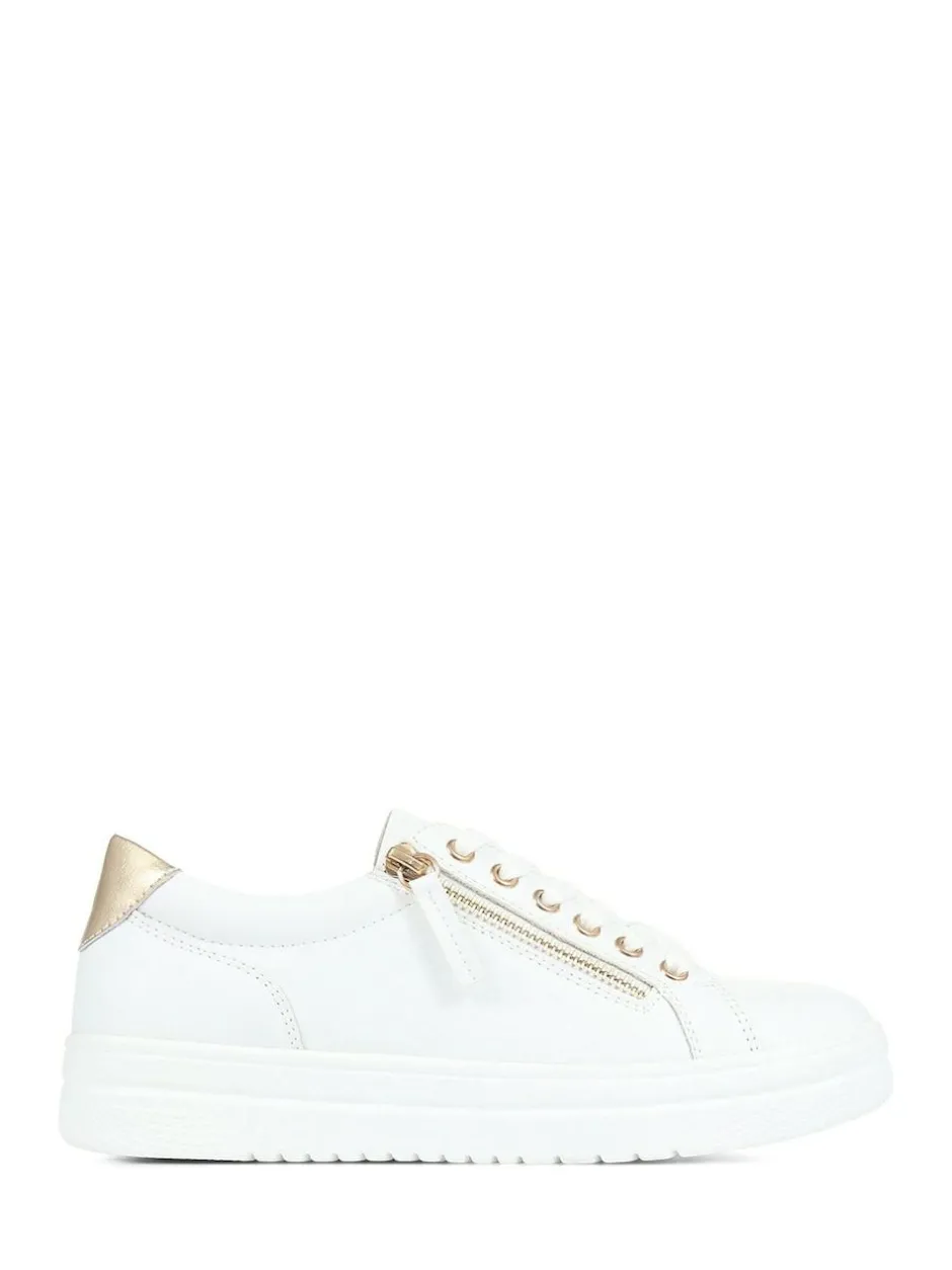 Pavers Chunky Platform Trainers White New
