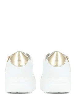Pavers Chunky Platform Trainers White New