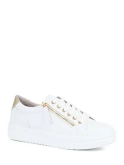 Pavers Chunky Platform Trainers White New