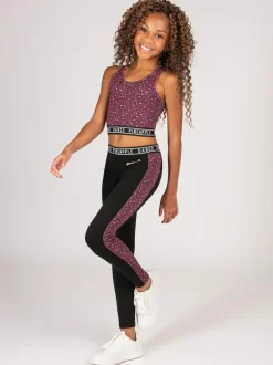 Pineapple Animal Girls Leopard Print Midi Crop Top Discount