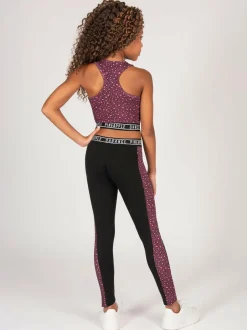 Pineapple Animal Girls Leopard Print Midi Crop Top Discount
