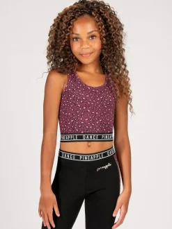 Pineapple Animal Girls Leopard Print Midi Crop Top Discount